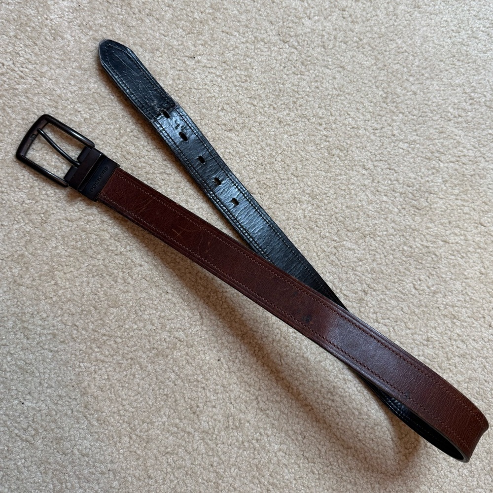 32” Dockers Brown Leather Belt